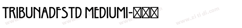 TribunADFStd MediumI字体转换